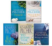 Rosamunde Pilcher 5 Books Collection Set(Flowers in the Rain, Sleeping Tiger, Day Of The Storm, Wild Mountain Thyme, The Blue Bedr