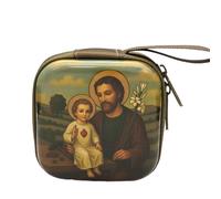 Rosario Católico con Cremallera para Cuentas De Oración Joyas Y Baratijas Monedero Bolsa Oración del Rosario Viaje