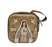 Rosario católico con cremallera para cuentas de oración, joyería y baratijas, monedero, bolsa de rosario católico de viaje, j, Talla única