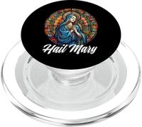 Rosario católico con Texto en inglés Hail Mary Our Lady Blessed Mother PopSockets PopGrip para MagSafe