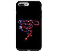Rosario católico de la bandera americana Carcasa para iPhone 7 Plus/8 Plus