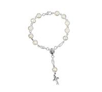 Rosario católico para mujer, joyería de oración hecha a mano con dijes religiosos, multiusos para oración, meditación, accesorios fieles, regalo espiritual para católicos