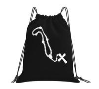 Rosario Católico Unisex Mochila De Cuerdas Impermeable Mochila Con Cordón Plegable Mochilas Deportiva Para Baloncesto Natación Acampada