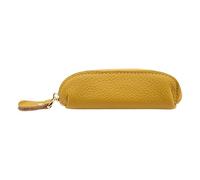 Rosario con cremallera - Soporte para rosario de viaje católico | almacenamiento de cuero para y (amarillo, 12 x 3 x 3,5 cm)