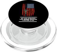 Rosario Crucifijo de Jesús Bandera Patriótica Americana PopSockets PopGrip para MagSafe