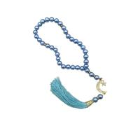 Rosario de cristal con 33 cuentas para el uso diario y reflexión, elegante pulsera de cuentas de oración hecha a mano, regalo cultural para musulmanes, pulsera de oración para el uso diario