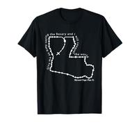 Rosario de Cuentas de Mapa del Estado de Louisiana, diseño católico de fe Camiseta