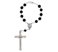 Rosario de oración católica con piedras preciosas para comunión, confirmación, RCIA, Navidad, Pascua, más...