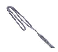 Rosario de oración de madera natural de 6 mm, 99 cuentas, suave, elástico, para práctica diaria de atención plena, accesorio espiritual minimalista, talla única, como se describe