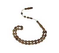 Rosario Dhikr Dhikr de tamaño mediano hecho a mano con 33 cuentas de madera de olivo auténtica, Tasbeeh Misbaha, regalo islámico, Tasbih, 10 mm, M, Madera