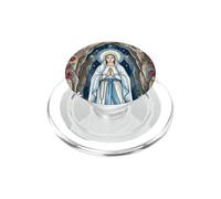 Rosario Nuestra Señora de Lourdes Beata Madre María Católica PopSockets PopGrip para MagSafe