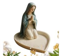 Rosary Holder Stand, Prayer Beads Display, Vintage Catholic Decor, Sturdy Desktop Frame, Elegant Compact Design, Ideal para Nightstand Display, Bookshelf Accent, Home Prayer Area and Bedroom Decor