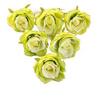 Rosas Artificiales Flower Scrapbook Arch Flores secas Caja de Dulces DIY Cabeza de Seda Falsa de Navidad para la Boda Decoración del hogar