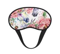 Rosas de caballo en acuarela, Cubiertas oculares completas, antifaces para dormir que bloquean la luz, orejeras opacas para dormir