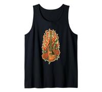Rosas De Fuego Tatuaje Camiseta sin Mangas