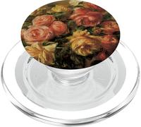 Rosas en un jarrón de Pierre-Auguste Renoir, Jardín Flores PopSockets PopGrip para MagSafe