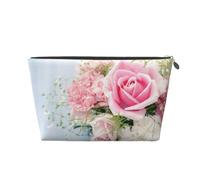 Rosas Flores Rosadas, Bolsa de artículos de tocador Bolsa de Maquillaje Bolsa de cosméticos Bolsa de artículos de tocador de Viaje portátil