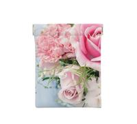 Rosas Flores Rosadas, Squeeze Top Wallet Bolsa de Almacenamiento para Mujer Monedero pequeño Bolsa de Cambio