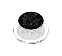 Rosas Negras góticas colibríes Florales botánicos PopSockets PopGrip para MagSafe