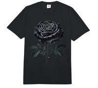 Rosas para niñas en Rosa Negra gótica Halloween Rosa Individual Comfort Colors Adult Heavyweight T-Shirt