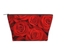 Rosas Rojas, Bolsa de artículos de tocador Bolsa de Maquillaje Bolsa de cosméticos Bolsa de artículos de tocador de Viaje portátil