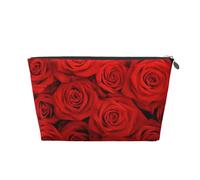 Rosas Rojas, Bolsa de artículos de tocador Bolsa de Maquillaje Bolsa de cosméticos Bolsa de artículos de tocador de Viaje portátil