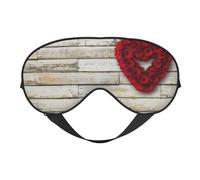 Rosas Rojas En Forma De Corazón Estampadas, Cubreojos completos Antifaz bloqueador de luz Antifaz para dormir Antifaz suave con los ojos vendados Noche