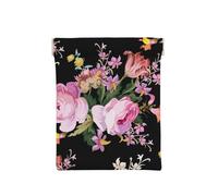 Rosas Rosadas Vintage En La Naturaleza Rosa, Squeeze Top Wallet Bolsa de Almacenamiento para Mujer Monedero pequeño Bolsa de Cambio