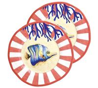 Rosas & Tulipanes - Plato de fruta - Juego de 2 piezas - 27 cm - Melamina