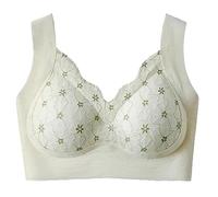 Rosawear Bra, Women Wire Push Up Bra Mesh V Neck Anti Sagging Comfort Bras For Everyday Wear