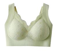 Rosawear Bra, Women Wire Push Up Bra Mesh V Neck Anti Sagging Comfort Bras For Everyday Wear