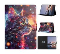 Rosbtib Funda para Honor Pad X8a/X8b Case 2024/2026 Fantasy Cat | Funda de piel sintética con ángulos de visión multiángulo, tarjetero y cierre magnético para Honor Pad X8b/X8a