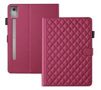 Rosbtib Funda para tablet Lenovo Idea Tab Pro de 12.7 pulgadas 2025 con cierre magnético y ranuras para tarjetas, piel sintética de alta calidad, función atril, visualización multiángulo, color rojo