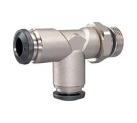 Rosca de conexión en T "universal short", conector en forma de L, 1/2,Schl-A-Ø10, kon. densa. - 0,99 hasta 20 bar,MS vern.