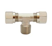 Rosca en T, R 1/2 A, diámetro exterior del tubo de 15 mm, SW 17, SW1 27, presión de funcionamiento máx. 60 bar, temperatura máx. 150 °C, MS vern.