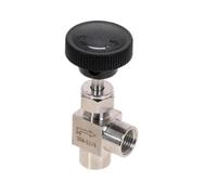 Rosca hembra de ángulo recto BSP 1/8" 1/4" 1/2" de la válvula de aguja SS304(3/8")