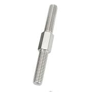 Rosca izquierda y derecha M16, varilla de rosca de doble extremo, barra de rosca positiva y negativa, pernos de tuerca, tornillo de acero inoxidable 304(M16x130mm-1pcs)