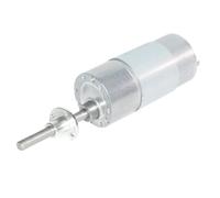 Rosca M6 longitud del eje 50mm Motor de engranaje DC 12V 24V alto par 60KG reductor velocidad 7rpm a 960rpm Metal Gerabox JGB37-555 eléctrico(200RPM,24V)