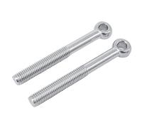 Rosca métrica completa de acero inoxidable, 2 uds M12 cáncamos de elevación hombro acero inoxidable M12x100-160mm válvulas compuerta tubería(M12x140mm)
