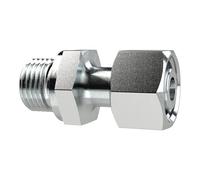Rosca recta ajustable, G 1 A, diámetro exterior del tubo: 28 mm, PN 160, SW1 41, SW2 41, acero galvanizado.