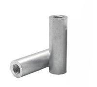 roscado juego Espaciador de aluminio con rosca interior de 5mm y 6mm, varillas de separación redondas de aluminio M5 M6, pernos de tuerca largos de 50mm, 65mm, 75mm, 80mm y 100mm tornillo trapezoidal