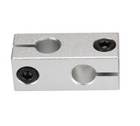 roscado juego Soporte de fijación de eje lineal cruzado, 8mm, 10mm, 12mm, 16mm, orificio interior, soporte de varilla lisa de aluminio, bloque de montaje de eje óptico tornillo trapezoidal (Size : 12