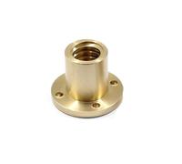 roscado juego Tuerca con reborde de latón, tornillo de avance, T10, T16, T18, T20, T24, T25, T30, T40, mano derecha, izquierda, rosca Trapezoidal, tuerca de soporte de varilla de tornillo tornillo tra