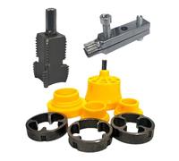 Roscadora De Tubos De PVC - Terraja Para Machos Resistente Al Desgaste, Herramienta Profesional | Juego De Cortadoras Exteriores Redondas Para Corte Con Taladro Eléctrico Kit De Mantenimiento