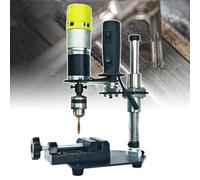Roscadora Eléctrica, Herramienta De Roscado Vertical (M3-M6), Velocidad: 100-200 RPM + Profundidad: 90 Mm, Altura/Ángulo Ajustable, Rotación De 2 Ejes, Para Metal, Madera Y Plástico,Black