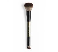 Rose and Ben Beauty D2 - Brocha para corrector y tez | Diseño de doble extremo para una mezcla sin costuras | Pulido y ajuste para maquillaje en crema, líquido y polvo | Fibras libres de crueldad