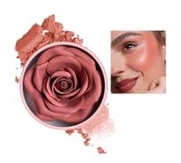 Rose Blush - 3d Rose Petal Blush, Long Lasting Roses Blushs For Cheeks, High Pigment Blushs | 3d Roses Petal Lightweight Long-Lasting Buildable Rouge For Face And Cheek Girls Parties Gathering
