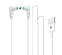 Rose, cargador de juguete, cable de carga rápida USB universal magnético para masajeador de rosas, 2 puntos para masajeador - no spport magnético masajeador