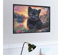 Rose Chat Noir Puzzle 500 Piezas Obra De Arte Familiar Coleccionable Faune Sauvage Rompecabezas 3D para Hombres Y Mujeres Juguete Educativo Desafío Intelectual 500 PCS