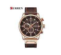 (rose coffee) Top Brand Luxury Chronograph Quartz Watch Men Sports Watches Military Army Male Wrist Watch Clock relogio masculino